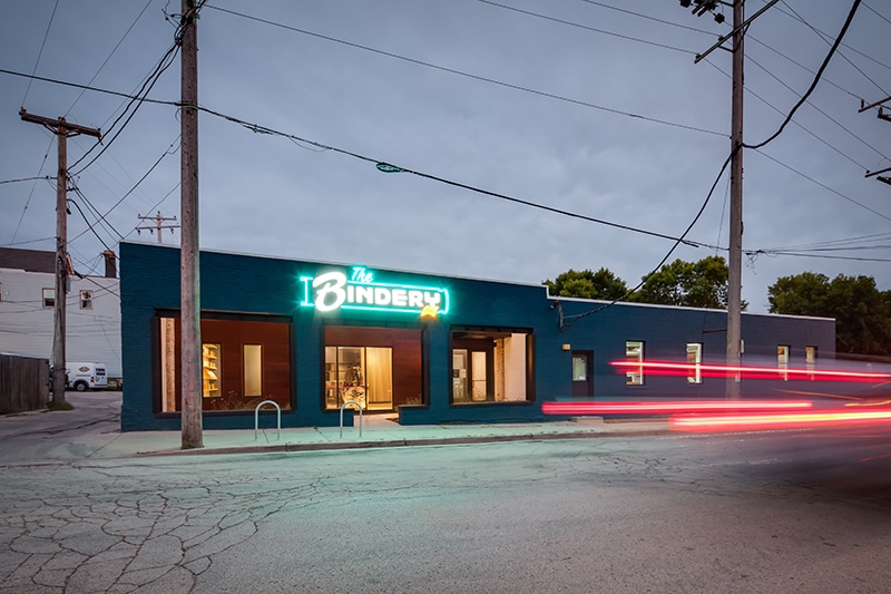 Bindery Exterior Night